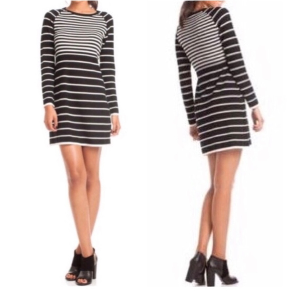 Trina Turk Violetta Striped Wool Sweater Dress
